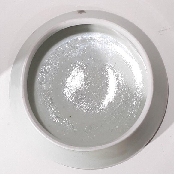 Handcrafted Ceramic Lidded Jar By Chris Krueger With Abstract Green & Blue Brush - Picture 5 of 7